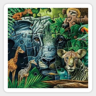 Jungle Puzzle 1 Sticker